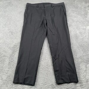 Bonobos Dress Pants Mens 36 Gray Standard Fit Wool Blend Formal Office 37x26